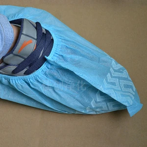 Wheel Print Non-Woven Shoe Cover Disposable Anti Skid Dust Boot Cover For Laboratory Home Visit Wholesale OEM
