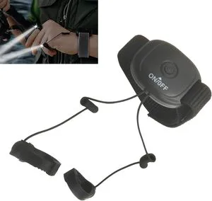 Rechargeable Wrist Ankle Light Adjustable Waterproof Light Bike Helmet Light Torch Portable Night Riding Running Wholesale
