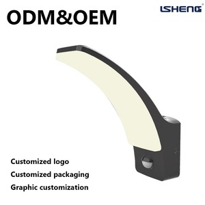 Custom Wholesale Outdoor Waterproof Lamp Motion Sensor LED Wall Light Security Garden Lights Can Be Used for Corridor Lighting