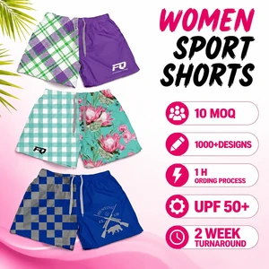 Pure Custom Women Sport Shorts Farming Hunting Work Shorts AU Style Sublimation UPF 50+ Training Shorts Wholesale Apparel