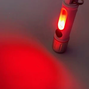 Best Price USBC Rechargeable Mini EDC Flashlight with Red Safety Light