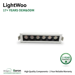 Troffer Light LED Grille Fixture Flicker Free High Efficiency 20W for Gym Fitness Center Modern Style Eco Friendly