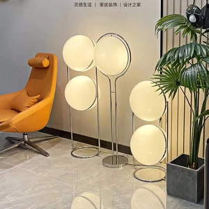 HFBH Nordic Design Simple Led Round Floor Lamp Modern Bedside Light Standing Standard Floor Lamp for Living Room