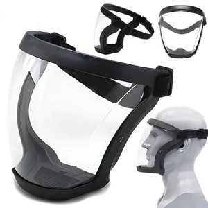 Transparent Full Faceshields with Filters Splash-proof and WindProof Anti-Fog Eye Face Shield Protection