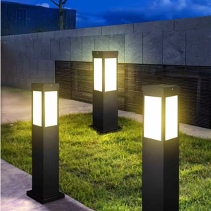 Modern IP65 Aluminum LED Bollard Light Outdoor Garden Warm White CCT 360 Beam Angle for Landscape Decorative Pathway Lawn