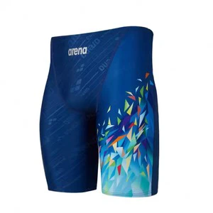 Unisex Printed Spandex/Polyester Sports Training Swimsuit Swimming Trunks Beach Leggings Shorts Drawstring Quick-Dry Surf Pants