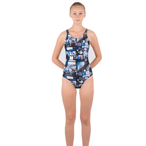 Wholesale 2024 Women's One Piece Swimwear Beachwear Print Quick Dry Anti-UV Polyester/Nylon 1 Piece