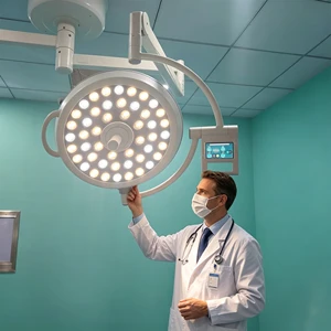 Medical Light Suorce Factory Custom Single Head Shadowless Surgical Light Ceiling Led Operating Light Hospital Equipment Low MOQ