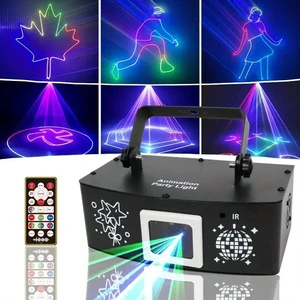 Wuzstar RGB Disco Christmas Lights with Strobe & Sound Activation DMX Controlled for Parties Nightclubs Live Shows & Halloween