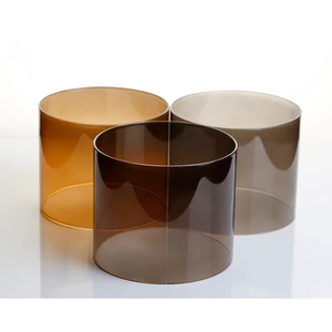 Wholesale Cheap Borosilicate Cylindrical Glass Lampshade Colored Glass Lamp Shade