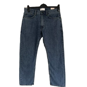 Men's Casual Style Waist Jeans Trousers Latest High Quality Blue Heavy Denim Cotton Spandex 5 Pocket Straight Leg Pant