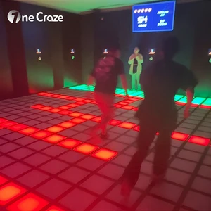 Onecraze Hot Sell Nightclub 30x30cm Interactive LED Dance Floor with Kid-Activated Games 300KG Load Capacity & 3-Year Warranty