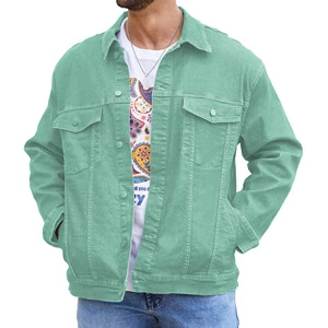 Oem Men's Denim Jean Jacket Men Casual Outwear Fall Jacket Denim Button Up Coat Best Quality Denim Winter Jacket For Men