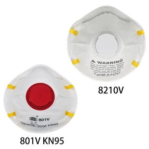 8210VCN FACE MASK with Breathing Valve KN95 Protective Mask Headwear Industrial Sanding Dust Mask to Prevent Haze Droplets