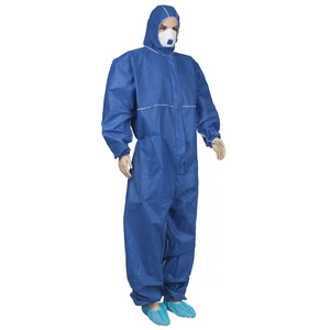Flame Retardant SMS Disposable Coverall | Anti-Static Waterproof Protective Suit for Cleanroom Industrial Safety Use