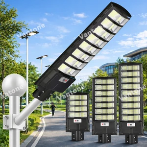 Solar Street Lights Outdoor Waterproof 12000mah Battery Wide Angle Solar Light Parking Light with Motion Sensor Security Light