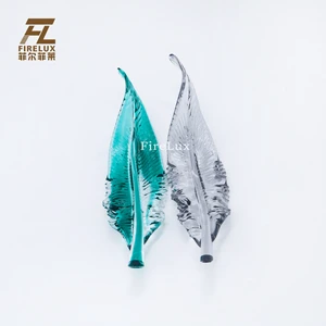 FireLux Hot Selling Feather Handmade Art Glass Used for Engineering Chandelier Decoration