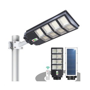 Outdoor RGB IP67 ABS Solar Powered Garden Wall Radar Sensor Light 90W/120W/150W LED Street Light With Pole For Road