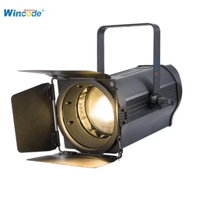 TV Studio Lighting Equipment LED Bi-color 200W Focusable Fresnel Lens Spotlight Photographic Lighting Stage Light