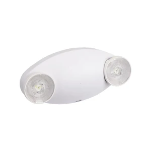2*1W Rechargeable Led Twin Spots Emergency Exit Light Adjustable Battery Backup Bug Eye IP20 Rated 2-Year Warranty