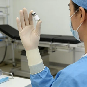 Medical Safety Examination Cleaning Beauty Salon Powdered Anti-oiI Non-slip Full Texture Disposable-gloves Latex Gloves