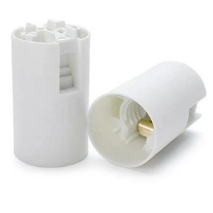 KC Certified E14 Plastic Lamp Holder Black or White Light Socket