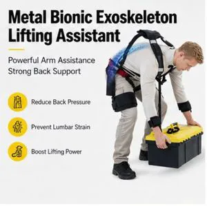 AA EXO TECH Durable Powerful Non-Powered Exoskeleton Stretchable Strap Security Protection for Indoor/Outdoor Use Helps Workers