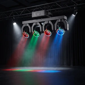 DMX512 Control RGBW LED Moving Head Projector Lights for Wedding Stage Night Club DJ Lighting Equipment