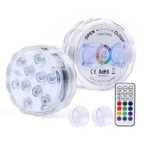 Party Favors LED Submersible Lights Aquarium System LED Floating Waterproof Swimming Pool Underwater Lights for Shower