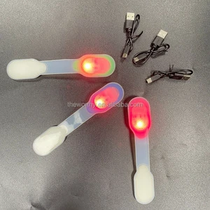T-Worthy Rechargeable Mini Silicone Reflective LED Bag Light Portable Safety Magnet Outdoor Magnetic Clip for Running & Shoes