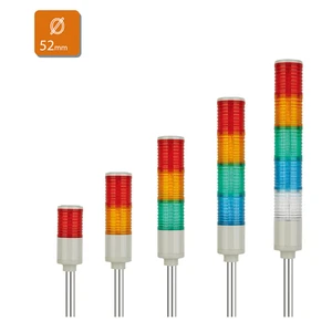 High Quality Multi-color Multi-layer Signal Tower Lamp YT52A-IP54/IP55 LED Equipment Indicator DC24V 720 Beam Angle Garden