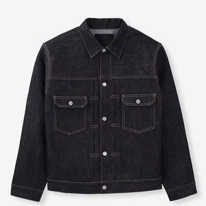 YIMAI Hot Supplier High Quality Men's Clothing Classic Denim Jacket Custom LOGO 100%cotton Wholesale Price Men's Denim Coat