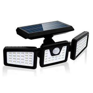 Solar 3 Head Security Light 70LED Solar Security Light 5.5W LED Solar Wall Light