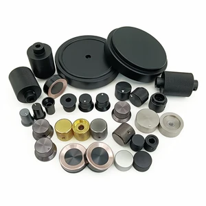 Solid Metal Aluminum Anodizing Platng HIFI Audio Amp Rotary D Shaft 18T Shaft Switch Encoder Audio Volume Control Knob