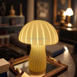 Widely Used Glass Table Lamp Night Lamp Multi-Color Mushroom-Shaped Lamp