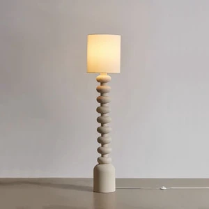 French Cream Gourd French Retro Living Room Floor Lamp