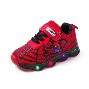 2025 Autumn Children's Light-Up Running Shoes for Boys and Girls Baby Flashing Single LED with Rubber Outsole Model 51-9808