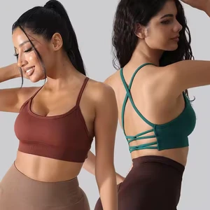 Yoga Top Gym Athletic Fitness Bras Breathable Gym Fitness Sports Clothing Cross High Waist Workout Clothes Yoga Set