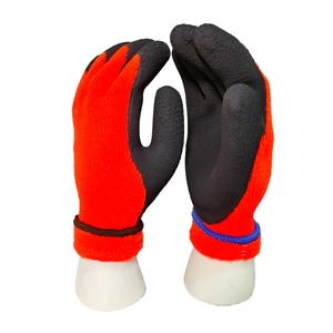 Protective Latex Crinkle Insulated Construction Gloves Safety Work Gloves Custom Winter Gloves Men For The Cold