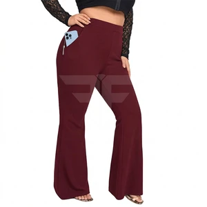 High-Waist Yoga Pants Breathable Waterproof Frayed Edges Pockets 1XL-5XL Plus Size Solid Pattern Elastic Waist High Elasticity
