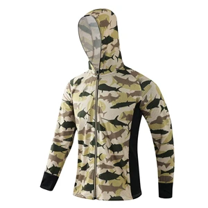 Quick Drying Winter Sun Protective Zipper-Up Hooded Long Sleeved T-shirt Sleeveless Custom Design Men's Y14