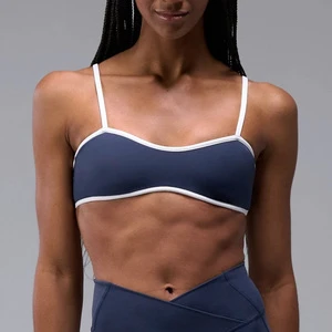 Women's Plus Size Seamless High Support Sports Bra with Front Custom Logo for Training Sessions-Fitness Activewear