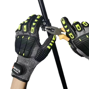 TPR Coated Anti-Cut Gloves Hand Protective Level 5 Waterproof Fishing Safety Gloves