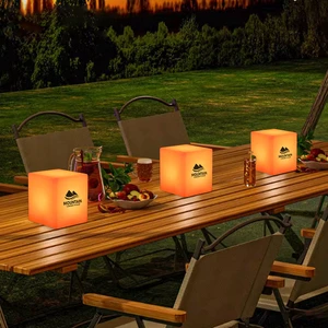 Outdoor Rechargeable Camping Light Led Cube Lamp Holiday Lighting Festival Lights for Sale