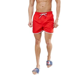 KY Drawstring Side Single Back Pocket Beach Shorts Custom Swimming Trunks Men's Swimming Trunks