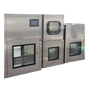 CE Certification Stainless Steel Laboratory Clean Room High-Efficiency Stainless Electric Interlock Cleanroom Static Pass Box