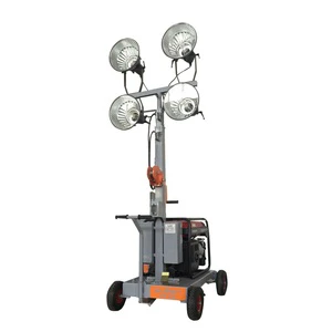 High Quality 7.5 KW Diesel Lighthouse Mobile LED Light Tower 220V Mast Light Tower for Outdoor Night Lighting