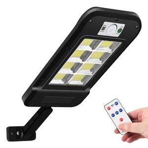 Large Brightness LED Solar Street Security Lamp Eco-Friendly Waterproof Remote Control Outdoor Use 20000 Hours