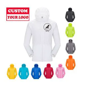 Outdoor Womens Customized Logo Upf Fishing Shirts Anti Uv Coat Lightweight Sun Protection Clothing Summer Jacket