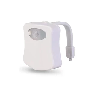 New Product Waterproof Design 8 Colors Motion Sensor Led Toilet Bowl Bathroom Washroom Induction Lamp